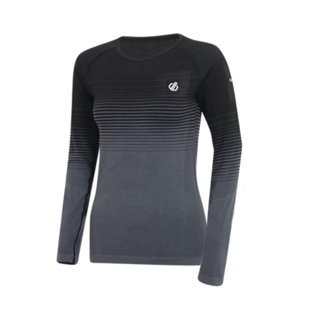 Dare 2b Womens In The Zone Long Sleeve Crew Neck Thermal Baselayer Top - Black